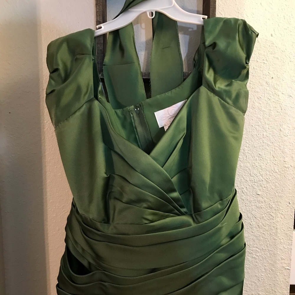 Green wedding dress
